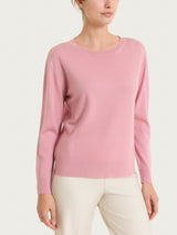 Maglia con scollo a barchetta in Merino Soft Rosa Donna - Ragno