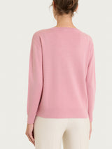 Maglia con scollo a barchetta in Merino Soft Rosa Donna - Ragno