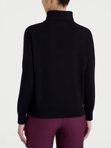 Maglia con collo a ciambella in Merino Soft Neri Donna - Ragno