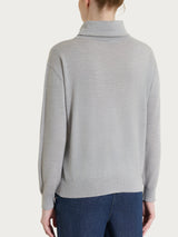 Maglia con collo a ciambella in Merino Soft Neri Donna - Ragno