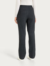 Pantalone dritto con tasche in Eco Jacquard misto lana Neri Donna - Ragno