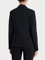 Blazer con due bottoni in Eco Jacquard Neri Donna - Ragno