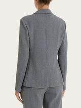Blazer con due bottoni in Eco Jacquard Neri Donna - Ragno
