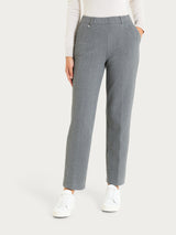 Pantalone dritto con tasche in Eco Jacquard  Neri Donna - Ragno