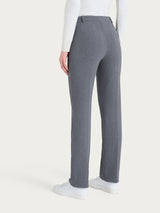 Pantalone dritto con tasche in Eco Jacquard  Neri Donna - Ragno