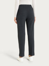 Pantalone dritto con tasche in Eco Jacquard  Neri Donna - Ragno