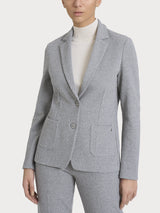 Blazer due bottoni con fantasia in Eco Jacquard Neri Donna - Ragno