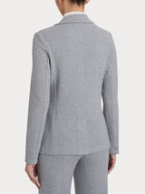 Blazer due bottoni con fantasia in Eco Jacquard Neri Donna - Ragno