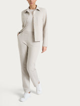 Giacca Shacket con fantasia in Eco Jacquard Bianchi Donna - Ragno