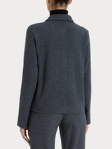 Giacca Shacket con fantasia in Eco Jacquard Neri Donna - Ragno