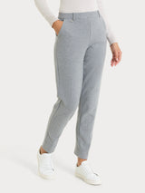 Pantalone in fantasia chino slim con tasche in Eco Jacquard Neri Donna - Ragno