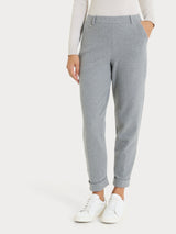 Pantalone in fantasia chino slim con tasche in Eco Jacquard Neri Donna - Ragno