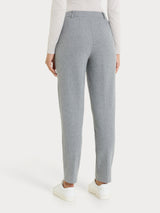 Pantalone in fantasia chino slim con tasche in Eco Jacquard Neri Donna - Ragno