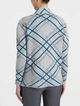 Cardigan aperto con fantasia check in Natural Soft Neri Donna - Ragno