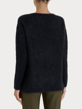 Maglia con scollo a V in Misto Alpaca Neri Donna - Ragno