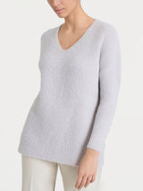 Maglia con scollo a V in Misto Alpaca Neri Donna - Ragno