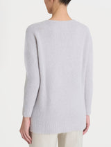 Maglia con scollo a V in Misto Alpaca Neri Donna - Ragno