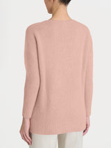 Maglia con scollo a V in Misto Alpaca Rosa Donna - Ragno