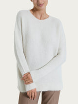 Maglia girocollo in Misto Alpaca Bianchi Donna - Ragno