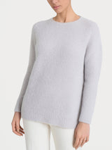 Maglia girocollo in Misto Alpaca Neri Donna - Ragno