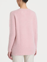 Maglia girocollo in Misto Alpaca Rosa Donna - Ragno