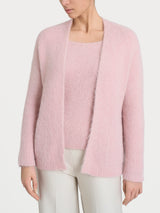 Cardigan aperto in Misto Alpaca Rosa Donna - Ragno