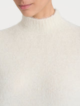 Lupetto in Misto Alpaca Bianchi Donna - Ragno