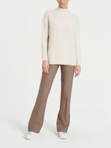 Lupetto in Misto Alpaca Bianchi Donna - Ragno