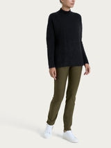 Lupetto in Misto Alpaca Neri Donna - Ragno