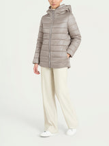 Piumerino shiny 150 grammi con cappuccio imbottito in lana Grigi Donna - Ragno