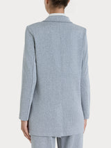 Blazer over gessato in Eco Jacquard Neri Donna - Ragno