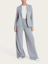 Blazer gessato con due bottoni in Eco Jacquard Neri Donna - Ragno