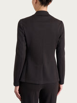 Blazer con due bottoni e micro check in Eco Jacquard Marroni Donna - Ragno