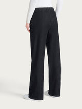 Jeans ampio con tasche in Heritage Denim Neri Donna - Ragno