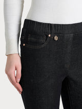 Jeans dritto con tasche in Heritage Denim Neri Donna - Ragno