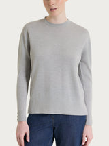 Maglia girocollo in Merino Soft Neri Donna - Ragno