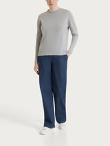 Maglia girocollo in Merino Soft Neri Donna - Ragno
