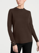 Maglia girocollo in Merino Soft Marroni Donna - Ragno