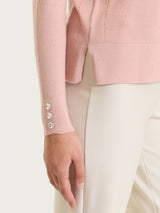 Maglia girocollo in Merino Soft Rosa Donna - Ragno