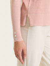 Maglia girocollo in Merino Soft Rosa Donna - Ragno