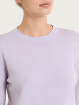 Maglia girocollo in Merino Soft Rosa Donna - Ragno