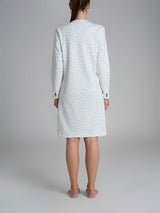 Camicia da notte con dettagli in Interlock di cotone 40-54 Azzurri Donna - Ragno