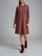 Camicia da notte con pizzo in Interlock di cotone 40-54 Arancioni Donna - Ragno