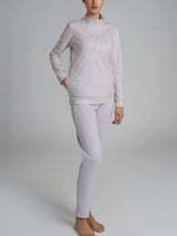 Pigiama lupetto in interlock di cotone Viola Donna - Ragno