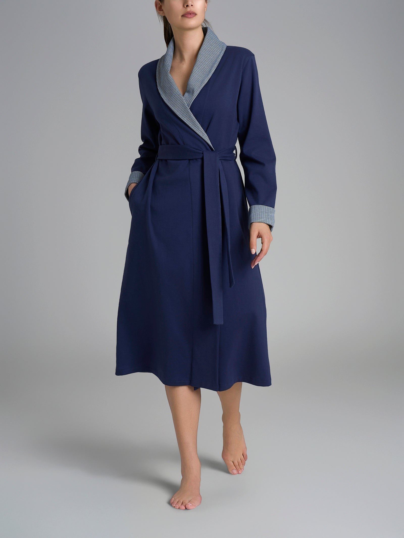 Caldo Cotone Ragno Vestaglia Ragno Vestaglia Donna Con Bottoni In