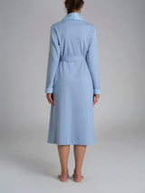 Vestaglia con cintura in Interlock di cotone Azzurri Donna - Ragno