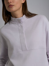 Pigiama lupetto in tinta unita in Interlock di cotone Viola Donna - Ragno