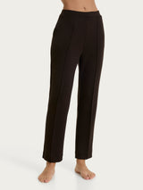 Pantalone dritto con tasche in Scuba Marroni Donna - Ragno