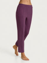 Pantalone dritto con tasche in Scuba Viola Donna - Ragno