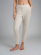 Pantalone a sigaretta con tasche in Scuba Bianchi Donna - Ragno